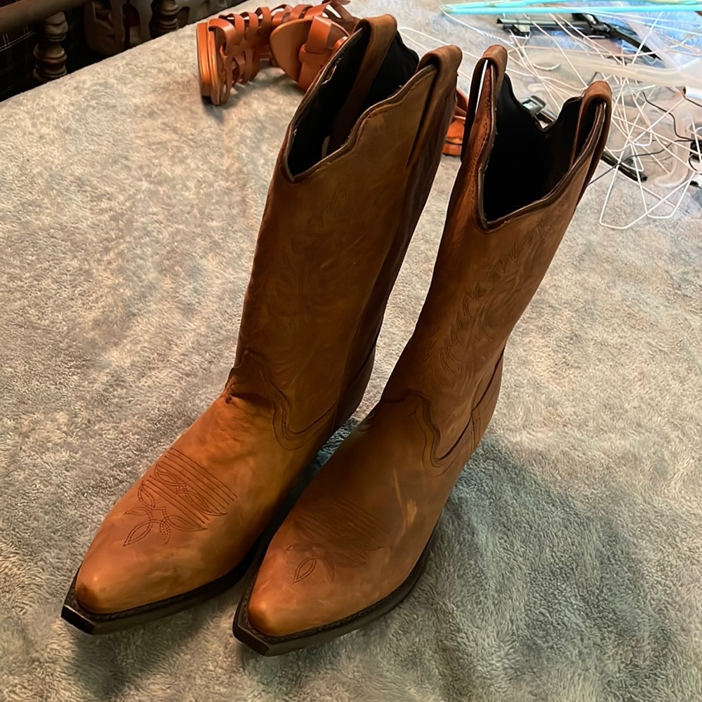 Masterson RB3432 womens leather cowboy boots 8.5